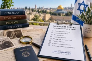 Heir search in Israel – documents checklist